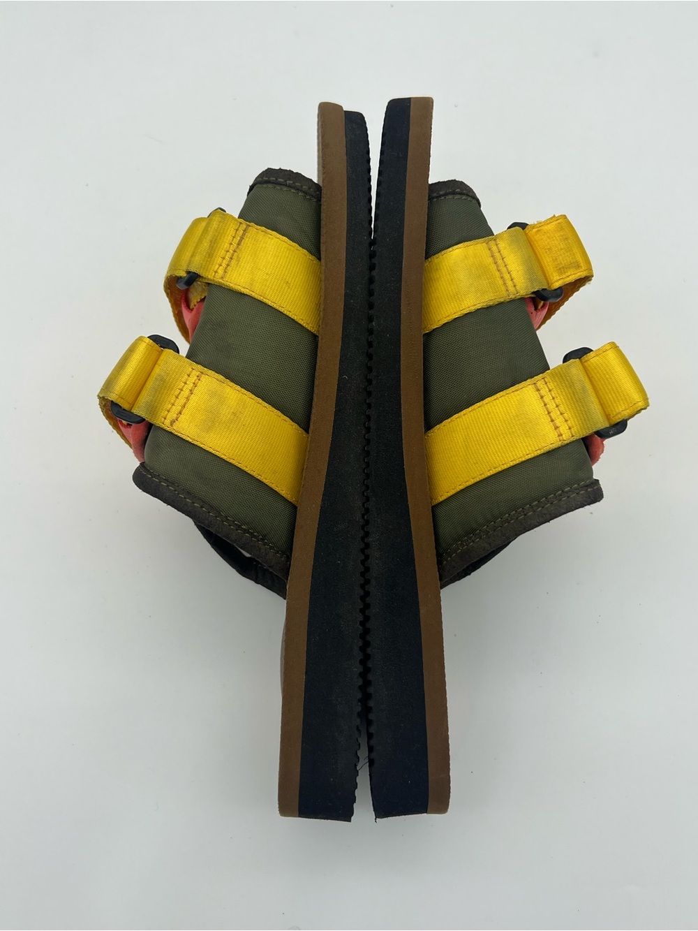 Suicoke Moto cab olive brown Nylon sandals Men’s size 8 Women’s size 10 shoes - Picture 12 of 16